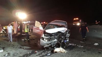 أسماء ضحية ومصابي حادث الطريق الصحراوي الغربي بقنا