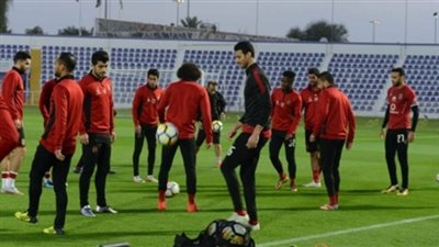 انتظام دوليي الأهلي بالمنتخب الأوليمبي في المران المسائي