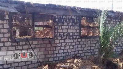 بالصور.. إصابة عريف شرطة في حريق مزرعة دواجن بدمياط