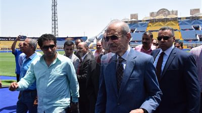 شريف إسماعيل يشيد بجاهزية إستاد الإسماعيلية لأمم أفريقيا