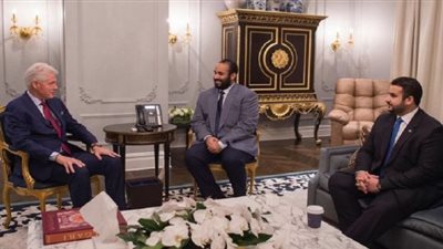 ولي العهد السعودي يلتقي كلينتون