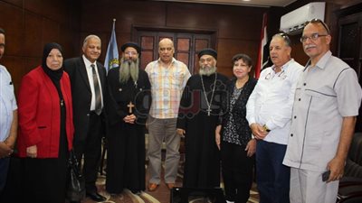 وفد كنسي يهنئ «تعليم الغربية» بعيد الفطر المبارك