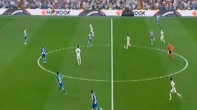 «ريـال مدريد» يتقدم بهدف أمام إسبانيول بالشوط الأول (فيديو)