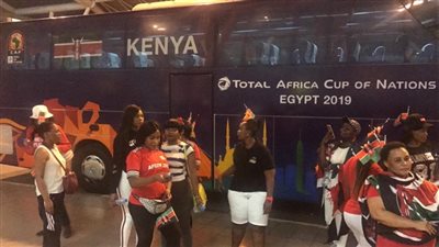 بعثة منتخب كينيا تصل مطار القاهرة استعدادا لأمم أفريقيا