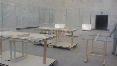 لا تسمح بانعكاس الضوء.. مواصفات فتارين العرض بالمتحف القومي للحضارة