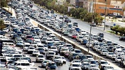 كثافات مرورية مرتفعة أعلى الطريق الدائرى