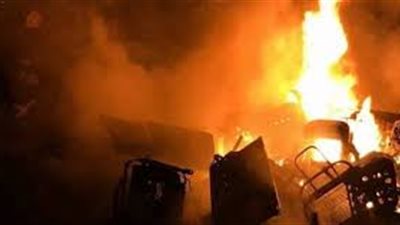 بلاغ سلبي حول حريق بنك بدمياط