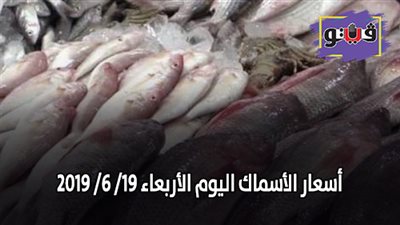 اسعار الأسماك اليوم في سوق العبور | اسعار الأسماك اليوم الأربعاء 19/ 6/ 2019