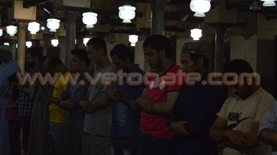بالصور.. صلاة التراويح الأخيرة بالجامع الأزهر الشريف