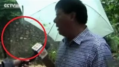 بالفيديو.. مراسلة تنجو من الموت بأعجوبة على الهواء بسبب الفيضانات