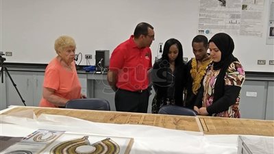 وفد أمريكي يزور المتحف المصري الكبير (صور)