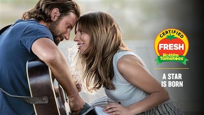 فيلم «A Star is Born» يحصل على تقييم 95% بموقع «الطماطم الفاسدة»