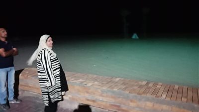 إضاءة الشاطئ الرملي بجمصة لأول مرة (صور)