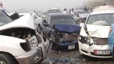 مصرع شخص وإصابة 3 في تصادم 4 سيارات بمحور 26 يوليو