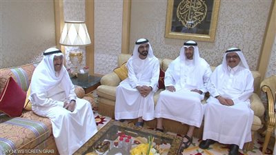 محمد بن راشد وبن زايد يعقدان اجتماعا مع أمير الكويت