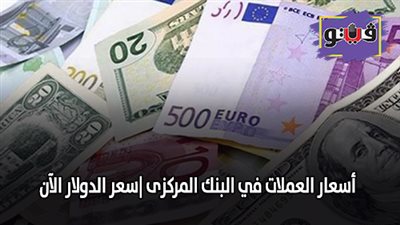 أسعار العملات في البنك المركزى |سعر الدولار الآن