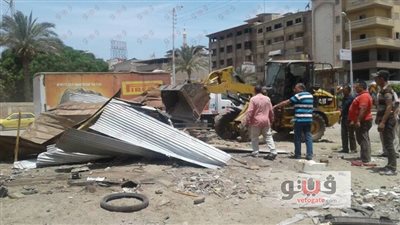 إزالة حالة تعدٍ على أملاك الدولة في دمياط