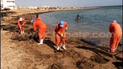 بالصور.. «البترول»: «بتروسيف» نجحت في السيطرة على تلوث شواطئ الغردقة