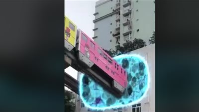 أفضل الممرات بالمباني لمرور القطارات بالصين (فيديو)