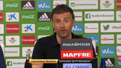 إنريكي: قدمنا أداء جيدا أمام بيتيس والفوز بالليجا هدفنا