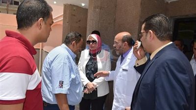 جولة تفقدية لرئيس التأمين الصحي بالمنيا لأول مرة من 55 عاما