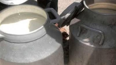 ضبط طن ألبان مجهولة المصدر داخل مصنع «غير مرخص» ببني سويف