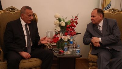 «الدالي» يستقبل مدير أمن الجيزة لتهنئته بالعيد القومي للمحافظة