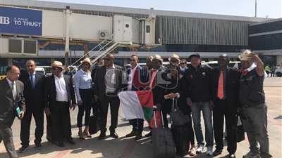 وزير رياضة مدغشقر يصل مطار القاهرة لحضور افتتاح الأمم الأفريقية