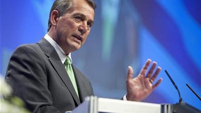 بينر يحذر أوباما من اقتراح زيادة الضرائب