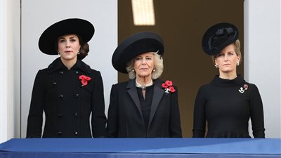 بالفيديو والصور.. ملكة بريطانيا تشارك في تأبين المحاربين