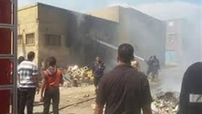 انتداب المعمل الجنائي لبيان سبب حريق مخزن أدوات كهربائية بكفر طهرمس