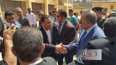 محافظ الجيزة يضع حجر الأساس لمدرسة نزلة الشوبك بالبدرشين