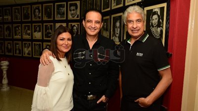 نبيلة عبيد ووائل الإبراشي وفاطمة ناعوت في حفل افتتاح «خيبتنا» (صور)