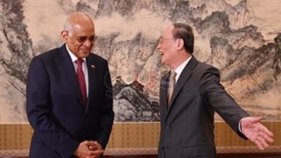 على عبد العال: نسعى لتوطيد العلاقات مع الصين على المستوى البرلماني