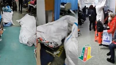 الجثث في ممرات المستشفيات.. فيديو مخيف يرصد تفشي كورونا بالصين
