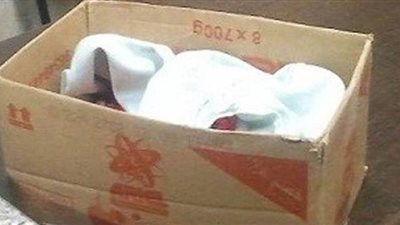 العثور على طفلة داخل كرتونة بالمنوفية