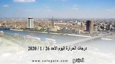 درجات الحرارة اليوم الأحد 26 / 1 / 2020