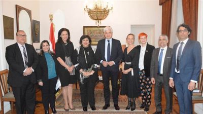 وزير الثقافة تلتقى وفدا ألمانيا لبحث سبل تعزيز التعاون