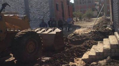 إيقاف حالتي بناء بدون ترخيص في أبوقرقاص بالمنيا