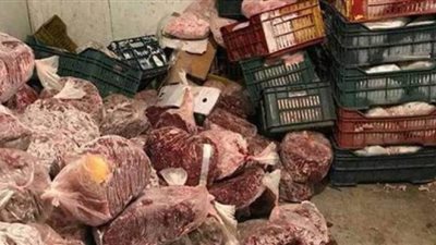 ضبط 8 أطنان مستلزمات إنتاج ولحوم فاسدة بشبين القناطر
