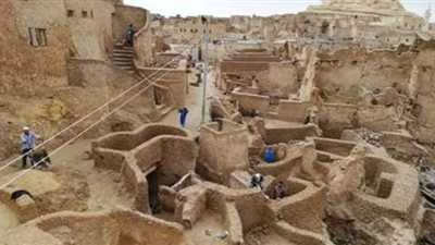 أعمال ترميم وإحياء قرية شالى بواحة سيوة في مطروح| صور