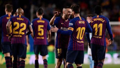 ميسي يقود هجوم برشلونة ضد ليجانيس