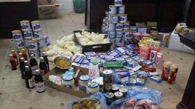 ضبط سلع غذائية مجهولة المصدر بالإسكندرية