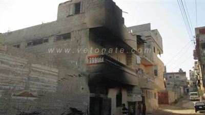 السيطرة على حريق في أحد العقارات بالعريش | صور