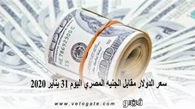 سعر الدولار مقابل الجنيه المصري اليوم 31 يناير 2020