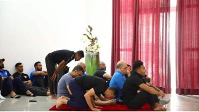 بعثة الزمالك تؤدي صلاة الجمعة في أنجولا