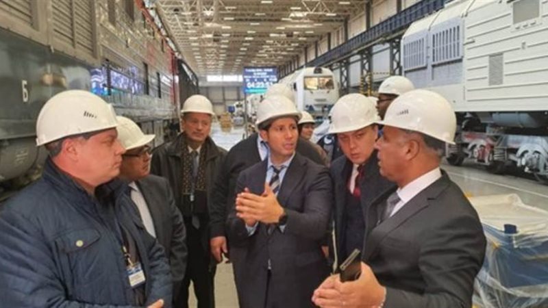 وزير النقل أثناء