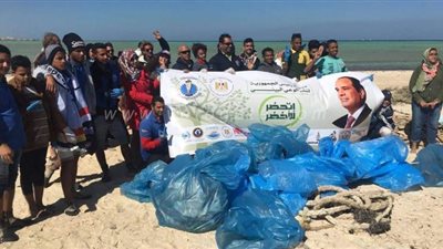 حملة بيئية بجزيرة أبو منقار لحماية الحياة البرية والكائنات البحرية بالغردقة | صور