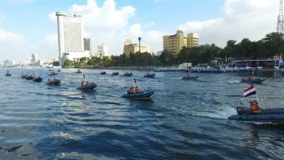 بيانات عملية لشرطة المسطحات في نهر النيل بمناسبة عيد الشرطة| فيديو