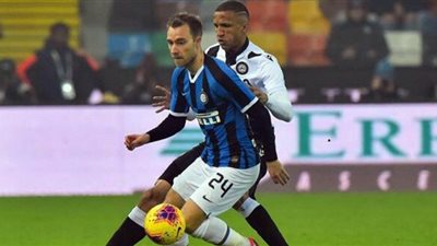 إنتر ميلان يفوز على أودينيزي 0/2 في الدوري الإيطالي